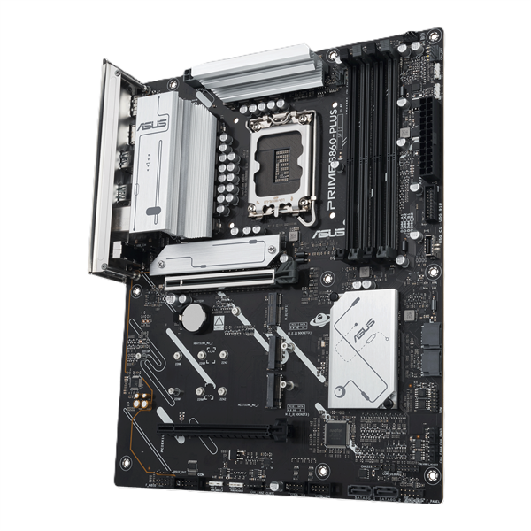 Фото ASUS PRIME B860-PLUS-CSM, LGA1851, B860, 4*DDR5, 4*SATA, 2*M.2, 3*USB 3.2, 4*USB 2.0, Type-C, 5*PCIx16, DP+HDMI, ATX; 90MB1KA0-M0EAYC