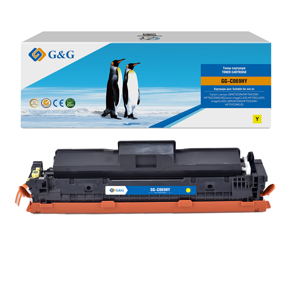 Картридж лазерный  G&G GG-C069HY 069H Yellow желтый (5500стр.) для Canon i-SENSYS MF752Cdw MF752/MF754Cdw MF754