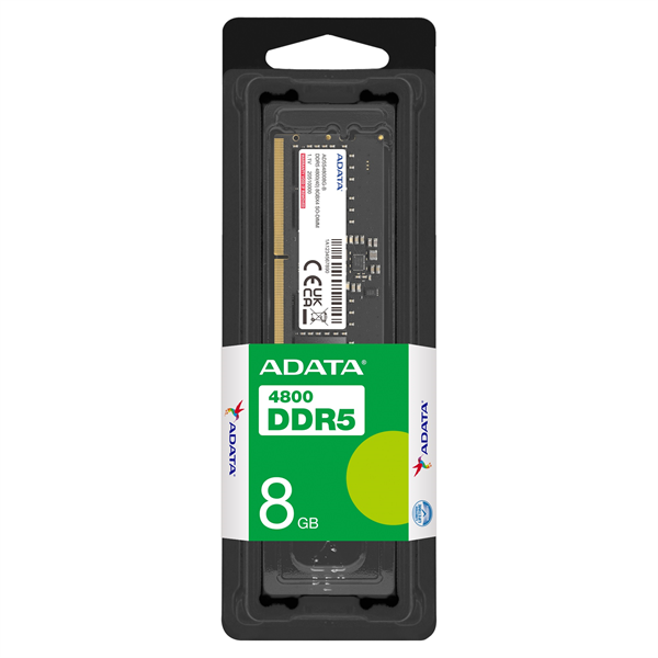 Фото ADATA DDR5 SO-DIMM 8GB 4800MHz 1*8GB 40-40-40 SINGLE TRAY