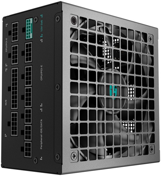 Фото Deepcool GAMERSTORM PN1200M (ATX 3.1, 1200W, Full Cable Management, PWM 135mm fan, Active PFC, 80+ GOLD, Active PFC + Full Bridge SRC LLC + DC/DC, Gen5 PCIe) RET (R-PNC00M-FC0B-WGEU)
