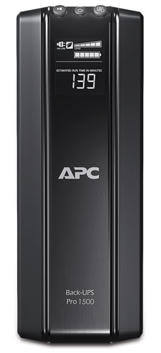 Фото APC Back-UPS Pro Power Saving RS, 1500VA/865W, 230V, AVR, 10xC13 outlets (5 Surge & 5 batt.), XL (1хBR24BP(G)), Data/DSL protrct, 10/100 Base-T, USB, PCh, user repl. batt., 1 year warranty