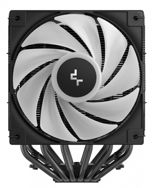 Фото DEEPCOOL AG620 BK ARGB V2 LGA20XX/1700/1200/115X/AM5/AM4 (9шт/кор, TDP 260W, PWM, ARGB DUAL Fan 120mm, 6 тепл. трубок, черный) RET (R-AG620-BKAMMN-GJD)