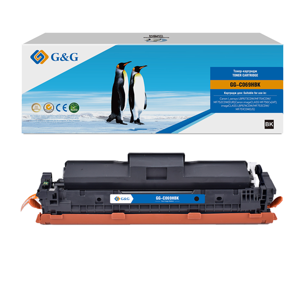 Картридж лазерный  G&G GG-C069HBK 069H Black черный (7600стр.) для Canon i-SENSYS MF752Cdw MF752/MF754Cdw MF754