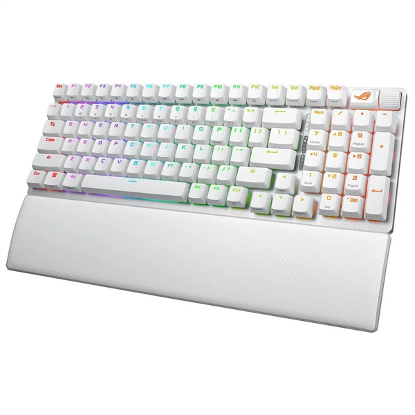 Фото ASUS X901 ROG STRIX SCOPE II 96 WIRELESS, 2.4 GHz RF, Bluetooth, 96%, PBT, RGB, White