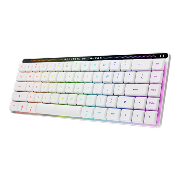 Фото ASUS M603 FALCHION RX LP, 2.4 GHz RF, Bluetooth, 65%, PBT, RGB, White