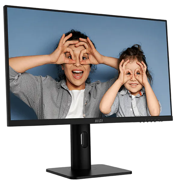 Фото MSI PRO MP273UP E6 27" 16:9 UHD(3840x2160) IPS Flat,1ms(MPRT),1000:1,100M:1,300nit,178/178,2xHDMI 2.0,DP 1.4,Speaker,Tilt,Swivel,Height,Pivot,VESA,60Hz,Black,1y war-ty