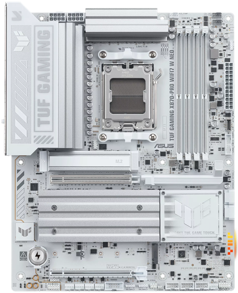 ASUS TUF GAMING X870-PRO WIFI7 W NEO, AM5, X870, 4*DDR5, 2*SATA, 4*M.2, 1*USB 2.0, 4*USB 3.2, 2*Type-C, 3*PCIx16HDMI, ATX; 90MB1NY0-M0EAY0