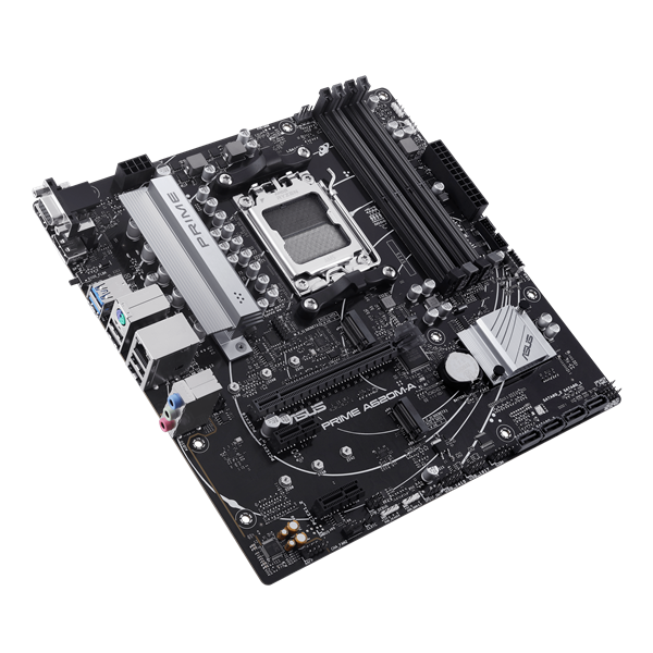 Фото ASUS PRIME A620M-A-CSM, AM5, A620, 4*DDR5, 4*SATA, 2*M.2, 2*USB 3.2, 4*USB 2.0, 2*PCIx16, 2*PCIx1, DP+VGA+HDMI, mATX; 90MB1F10-M0EAYC