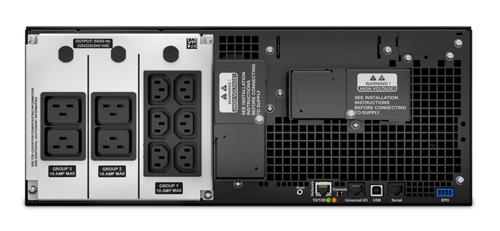 Фото APC Smart-UPS SRT RM, 6000VA/6000W, On-Line, Extended-run, Rack 4U (Tower convertible), Pre-Inst. Web/SNMP, with PC Business, Black, 1 year warranty