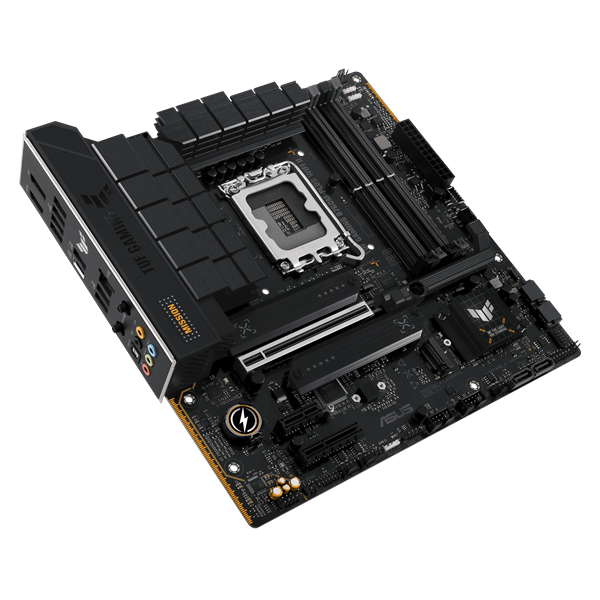 Фото ASUS TUF GAMING B760M-PLUS WIFI II, LGA1700, B760, 4*DDR5, 4*SATA, 3*M.2, 3*USB 3.2, 4*USB 2.0, Type-C, 1*PCIx16, 1*PCIx4, 1*PCIx1, DP+HDMI, mATX; 90MB1HE0-M0EAY0