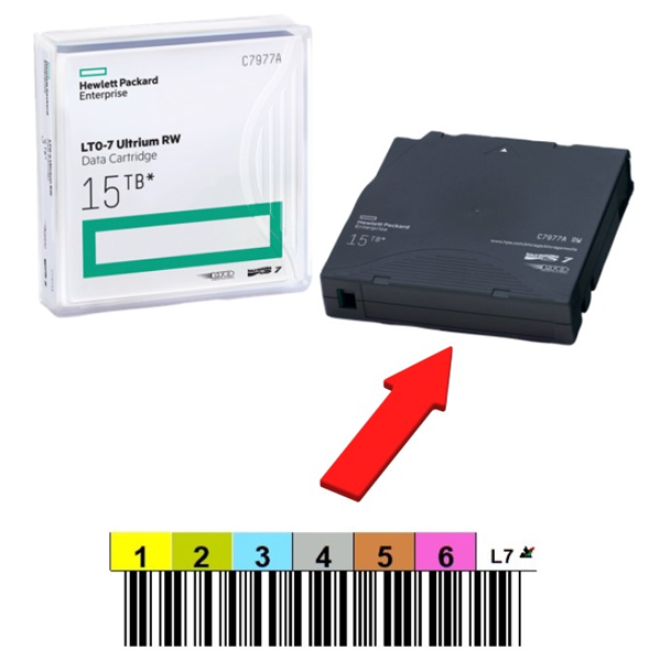 HPE LTO-7 Ultrium 15TB RW Data Cartridge (without label)
