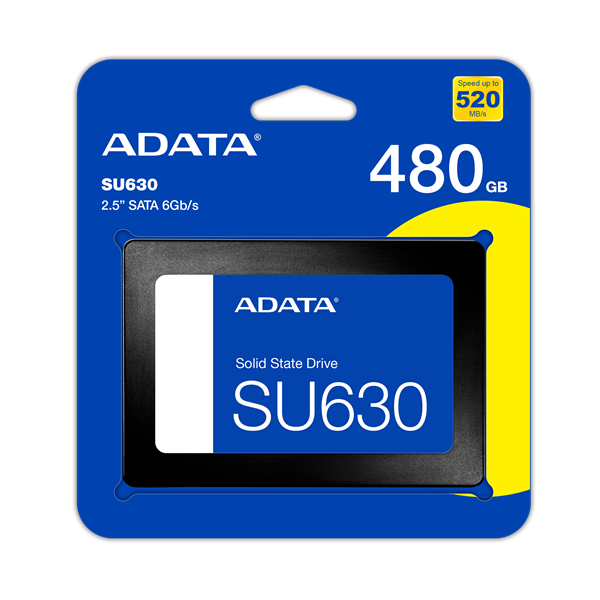 Фото ADATA SU630 2.5" SATA 480GB 520/450 TBW 100TB 3D NAND RETAIL