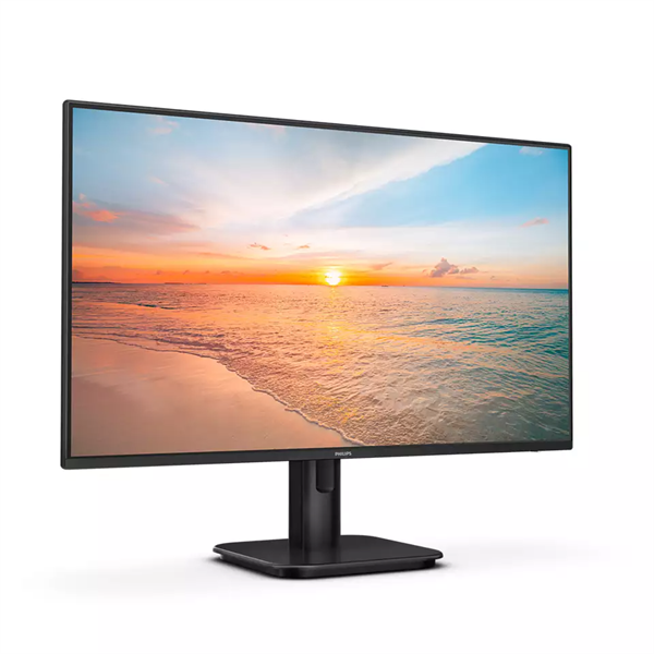 Фото 23,8" Philips 24E1N1100A 1920x1080, WLED, 16:9, IPS, 300cd, 1500:1, MID, 4ms, 178/178, VGA, HDMI, 120Hz, Speakers, Tilt, Inter, VESA, Black, 3y