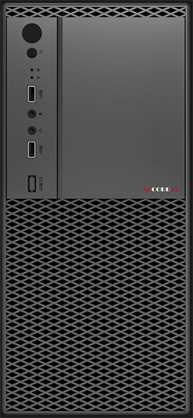 Фото Accord ACC-1605B black w/o PSU mATX 2x120mm 2xUSB2.0 audio