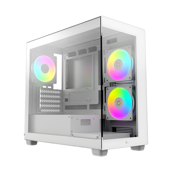 Фото Ocypus Gamma C52 WH ARGB, MATX, USB3.0*1+USB2.0*2, SIDE 2x120mm ARGB, REAR 1x120mm ARGB
