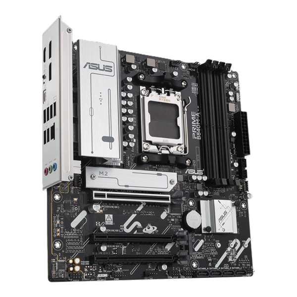 Фото ASUS PRIME B840M-A-CSM, AM5, B840, 4*DDR5, 4*SATA, 3*M.2, 2*USB 3.2, 4*USB 2.0, Type-C, 4*PCIx16, 2* DP+HDMI, mATX; 90MB1J10-M0EAYC