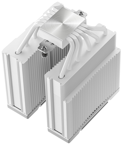 Фото DEEPCOOL AK620 G2 WH LGA1851/1700/1200/115X/AM5/AM4 (8шт/кор, TDP 260W, PWM, DUAL Fan 120mm, 6 тепл. трубок, Copper Base, Wood-grain top cover, белый) RET (R-AK620G2-WHNNMN-GJD)