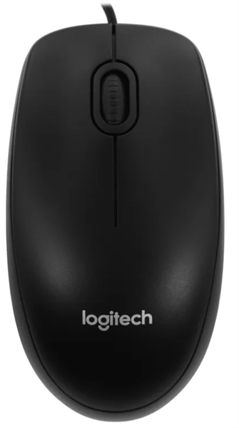 Logitech B100 Optical Mouse, USB, 1000dpi, Black, CN, [910-006605/910-003357]