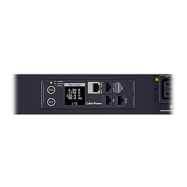 Фото CyberPower PDU PDU81405 Switched Metered-by-Outlet, 0U type, 32Amp, plug IEC 309 32A, (21) IEC 320 C13 (3) IEC 320 C19