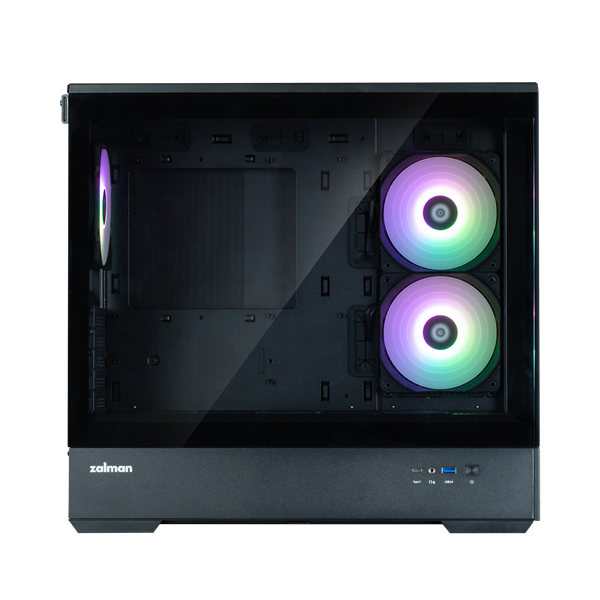 Фото ZALMAN P30 V2, MATX, BLACK, WINDOW, 2x3.5", 3x2.5", 1xUSB TYPE-C, 1xUSB3.0, SIDE 2x120mm ARGB, REAR 1x120mm ARGB, VGA support