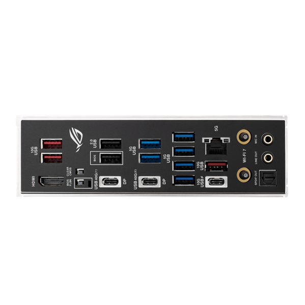 Фото ASUS ROG STRIX X870E-H GAMING WIFI7 AM5, X870, 4*DDR5, 4*SATA, 4*M.2, 8*USB 3.2, 6*USB4, 2*Type-C, 2*PCIx16, HDMI, ATX; 90MB1M90-M0EAY0