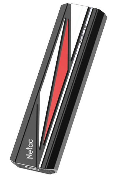 Фото Netac ZX20L 1TB USB 3.2 Gen 2x2 Type-C External SSD, R/W up to 2000MB/1800MB/s, with USB C to A cable and 20Gbps USB C to C cable, 5Y wty