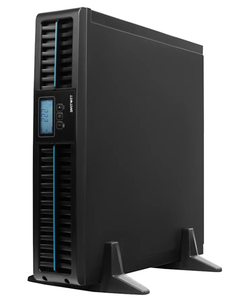 Фото SMARTWATT ИБП онлайн, чистый синус, мощность 2000/1800 ВА/Вт, стоечный/напольный, LCD дисплей, порт USB, RS232, EPO, SNMP слот, IEC13 - 8 шт., встроенные АКБ 4*9 Ач (3703020040009)