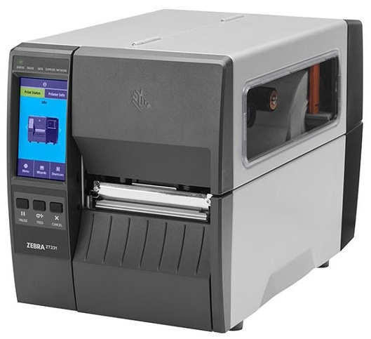 Zebra ZT231, TT, 4", 203 dpi, Tear, EU/UK Cords, USB, Serial, Ethernet, BTLE, USB Host, EZPL (CN)