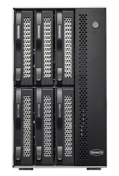 Фото TerraMaster D6-320 DAS tower/JBOD,Single Disk/up to 6 SATA(3,5' or 2,5')/1xUSB3.2 Type-C gen2/1xPS/1YW