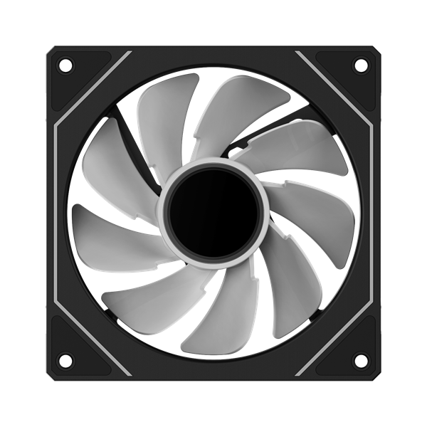 Фото Ocypus Gamma F12 BK ARGB REVERSE BLADE, 120x120x25mm, 4-PIN PWM, 800-1600 RPM, 31 DBA MAX, HYDRO BEARING