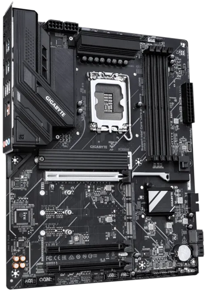 Фото GIGABYTE Z890 D PLUS, LGA1851, Z890, 4*DDR5, 4*SATA, 4*M.2, 5*USB 3.2, 4*USB 2.0, Type-C, 3*PCIx16, 3*PCIx1, DP, ATX