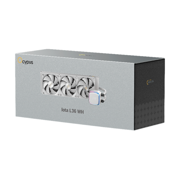 Фото Ocypus Iota L36 WH, 360mm, Display Pump, 3x120mm FDB fans, LGA115X/1200/1700/18XX, AM4/AM5
