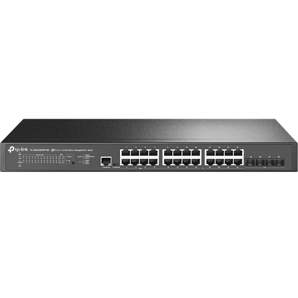 TP-Link SG3428XPP-M2, Omada™ 24-Port 2.5GBASE-T and 4-Port 10GE SFP+ L2+ Managed Switch with 16-Port PoE+ 8-Port PoE++