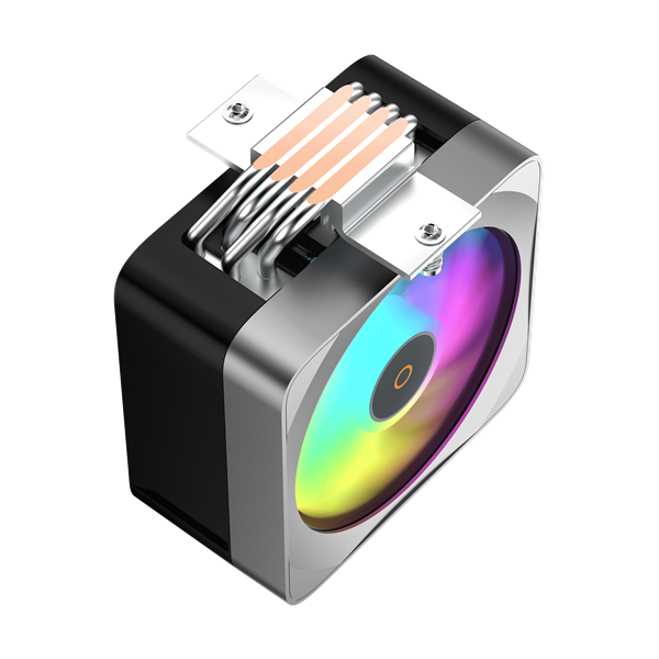Фото Ocypus Delta A40 EX BK ARGB, 120mm ARGB FAN, 4 HEAT PIPES, 4-PIN PWM, 500-1800 RPM, 29DBA, HYDRO BEARING, LGA115X/1200/1700/18XX, AM4/AM5