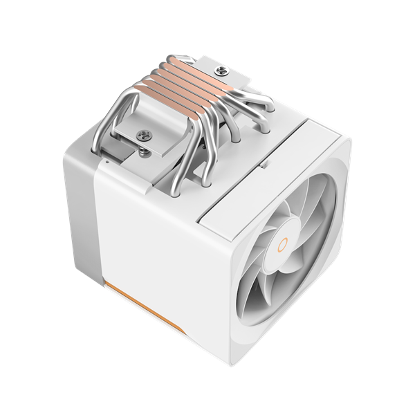 Фото Ocypus Delta A62 EX WH Digital, 2x120mm ARGB FAN, Top Display Panel, 6 HEAT PIPES, 4-PIN PWM, 600-1800 RPM, 31DBA, HYDRO BEARING, LGA115X/1200/1700/18XX, AM4/AM5