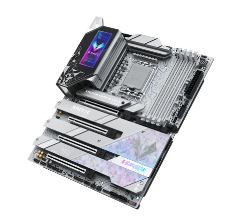 Фото MAXSUN MS-iCraft Z890 ARCTIC, LGA1851, Z890, 4*DDR5, 4*SATA3, 4*M.2, USB 3.2, USB 2.0, Type-C, 4*PCIEx16, HDMI+DP, ATX