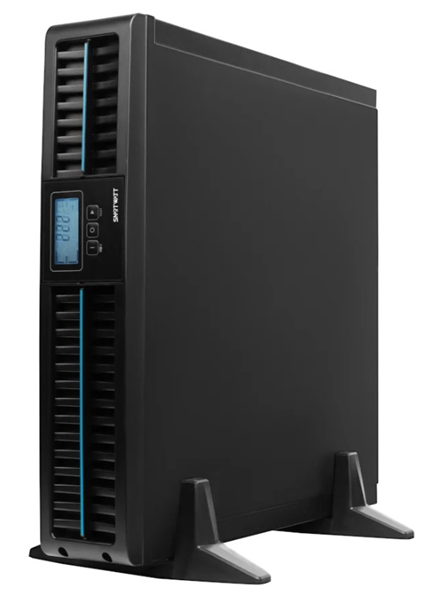 Фото SMARTWATT ИБП онлайн, чистый синус, мощность 1000/900 ВА/Вт, стоечный/напольный, LCD дисплей, порт USB, RS232, EPO, SNMP слот, IEC13 - 8 шт., встроенные АКБ 2*9 Ач (3703020040006)