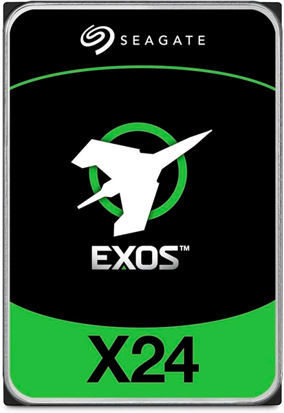 Seagate Exos X24 HDD 3.5" SAS 16Tb, 7200 rpm, 512Mb buffer, 512e/4kn, CMR, ST16000NM007H, 1 year
