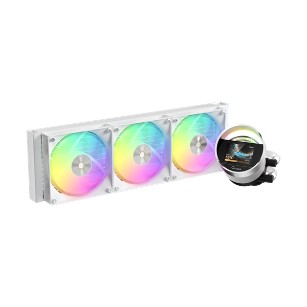Ocypus Sigma L36 WH ARGB, 360mm, LCD Pump 2.4", 3x120mm ARGB fans, LGA115X/1200/1700/18XX, AM4/AM5