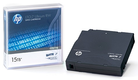 Фото HPE LTO-7 Ultrium 15TB RW Data Cartridge (without label)