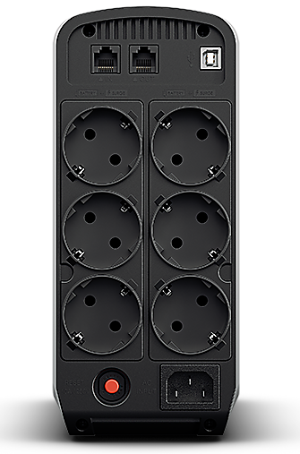 Фото Источник бесперебойного питания Cyberpower CP900EPFCLCD Line-Interactive 900VA/540W USB/RJ11/45 (6 EURO)