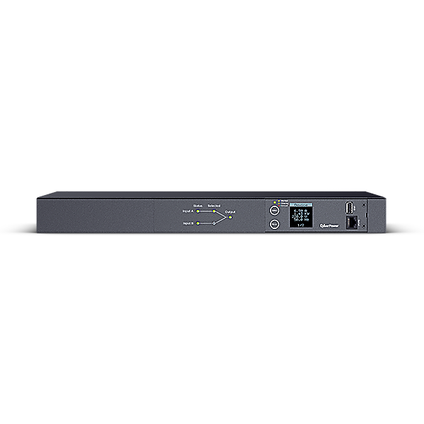 Фото ATS CyberPower PDU24005 Metered, 1U type, 16Amp, plug IEC 320 C20, (8) IEC 320 C13 (2) IEC 320 C19