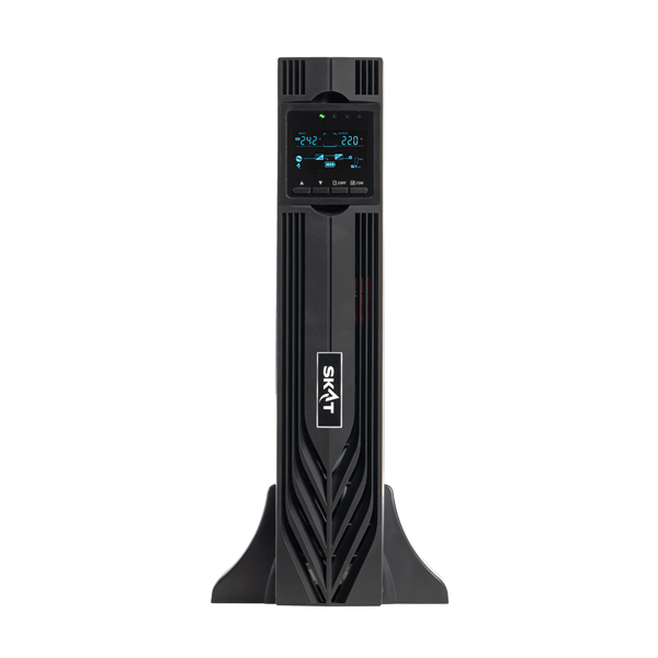 Фото (8762) SKAT-UPS 1000-RACK-ON P3 - ИБП 1000 Вт, On-Line, синус, внешн. АКБ 24В, 2хSchuko
