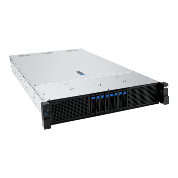 Фото ASUS RS720A-E13-RS8G: 2U, 2x AMD EPYC 9005/9004 SP5, 24x DDR5 RDIMM, 8x NVMe/SATA/SAS, 8x PCIe 5.0, up to 3x dual-slot GPU, 2x OCP 3.0, 2x 3200W PSU