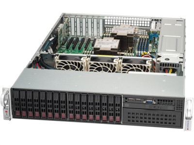 Supermicro SuperServer 2U 221P-C9R noCPU(2)4th Gen Xeon Scalable/TDP 300W/no DIMM(16)/3908HW HDD(8)SFF+SATARAID HDD(8)SFF/2xM.2 NVMe 5xLP/2x1GbE/2x1200W