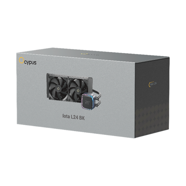 Фото Ocypus Iota L24 BK, 240mm, Display Pump, 2x120mm FDB fans, LGA115X/1200/1700/18XX, AM4/AM5