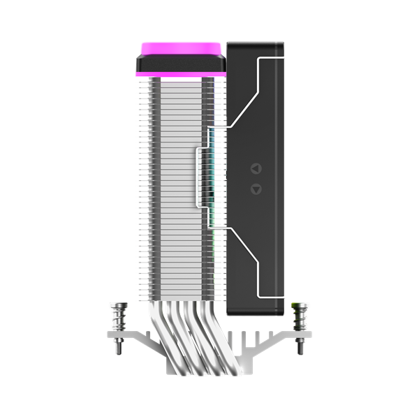Фото Ocypus Delta A40 SE BK ARGB, 120mm ARGB FAN, Top ARGB Panel, 4 HEAT PIPES, 4-PIN PWM, 800-1800 RPM, 31DBA, HYDRO BEARING, LGA115X/1200/1700/18XX, AM4/AM5