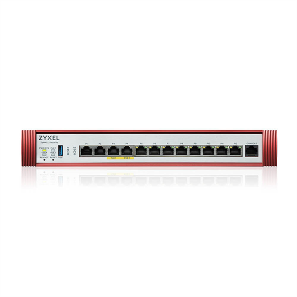 Фото Zyxel USG FLEX 500H с подпиской Gold на 1 год (AV, CF, IDP/DPI, Sandboxing, SecuReporter, Secure Wi-Fi, 72 AP), Rack, 2xRJ-45: 1/2.5G (LAN/WAN), 2xRJ-45: 1/2.5G PoE+ (LAN/WAN), 8xRJ-4