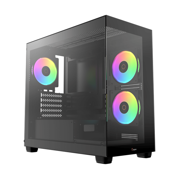 Фото Ocypus Gamma C52 BK ARGB, MATX, USB3.0*1+USB2.0*2, SIDE 2x120mm ARGB, REAR 1x120mm ARGB