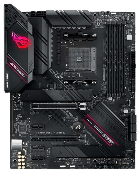 ASUS ROG STRIX B550-F GAMING, Socket AM4, B550, 4*DDR4, HDMI+DP, CrossFireX, SATA3 + RAID, Audio, 2,5Gb LAN, USB 3.2*6, USB 2.0*8, ATX ; 90MB14S0-M0EAY0